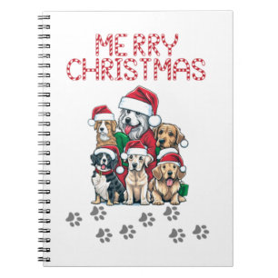 Merry Christmas dogs Notebook