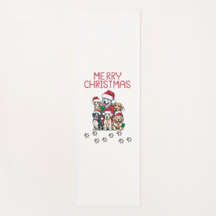 Merry Christmas dogs Yoga Mat
