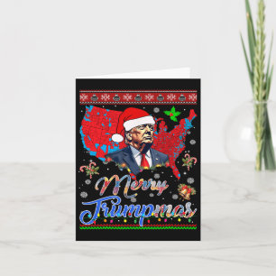 Merry Christmas Donald Trump Santa Family Xmas Card