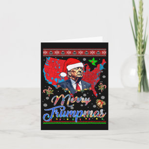 Merry Christmas Donald Trump Santa Family Xmas  Card