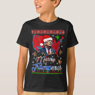 Merry Christmas Donald Trump Santa Family Xmas T-Shirt