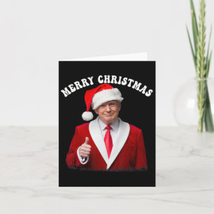 Merry Christmas Donald Trump Santa Family Xmas Ugl Card