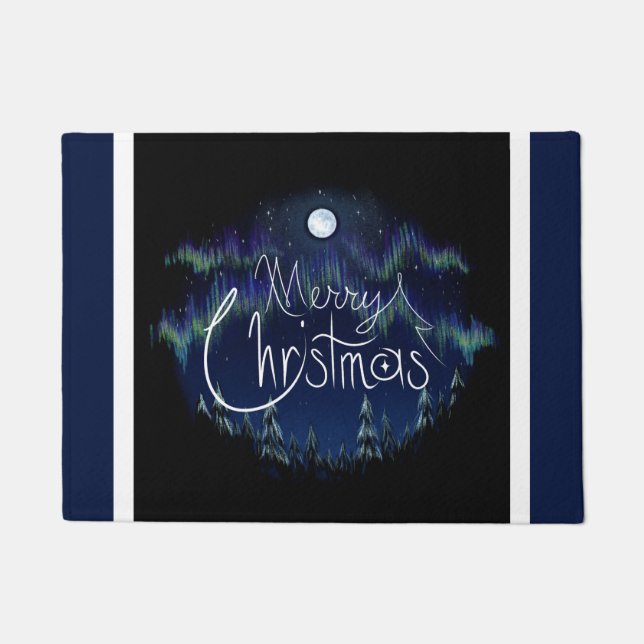 Merry Christmas Doormat - Dark (Front)