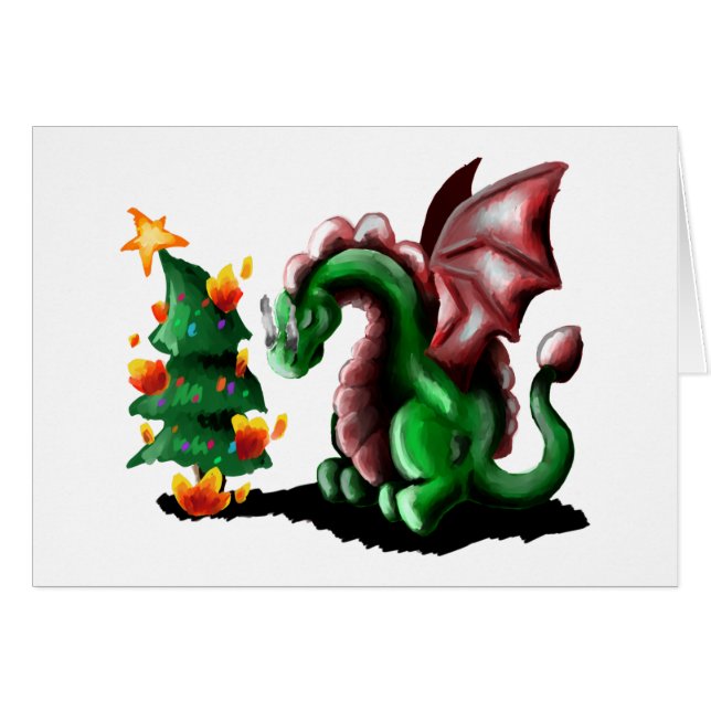 Merry Christmas Dragon (Front Horizontal)