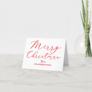 Merry Christmas Elegant Calligraphy Script Holiday