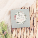 Merry Christmas Elegant Holly & Pine Holiday Classic Round Sticker<br><div class="desc">Merry Christmas Elegant Holly & Pine Holiday Round Stickers! These elegant stickers feature a backdrop of hand-painted holly, watercolor berries, pine, and lush botanical greenery, creates a classic and timeless atmosphere that captures the essence of the season. It reads "merry christmas" or your custom message in the middle. With your...</div>