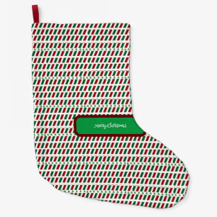 Merry Christmas Elegant & Modern Customise  Large Christmas Stocking