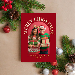 Merry Christmas Elegant Photo Arch