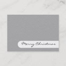 Merry Christmas - Elegant Stripes - Business Card