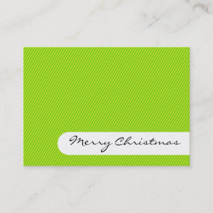 Merry Christmas - Elegant Stripes - Business Card