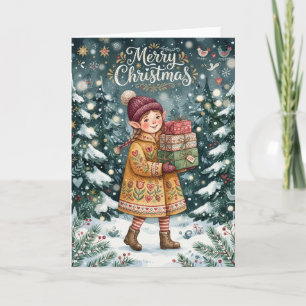 Merry Christmas Elf Card