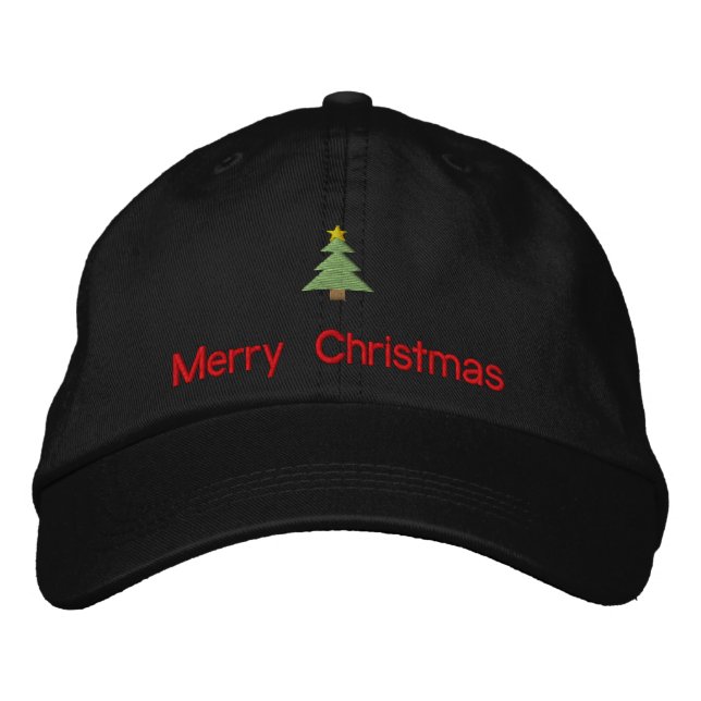 Merry Christmas Embroidered Hat (Front)