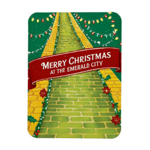 Merry Christmas Emerald City Holiday  Magnet