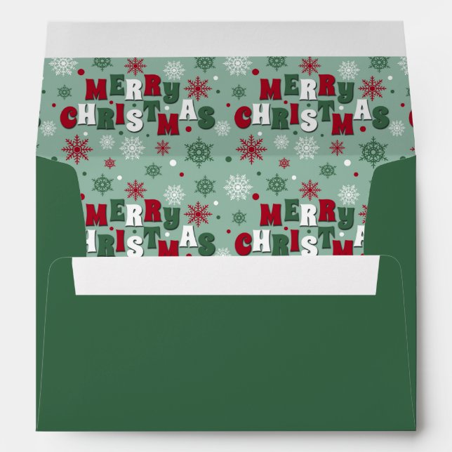Merry Christmas Envelope (Back (Bottom))