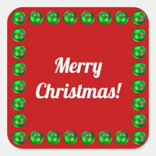 Merry Christmas Envelope Seal Stickers