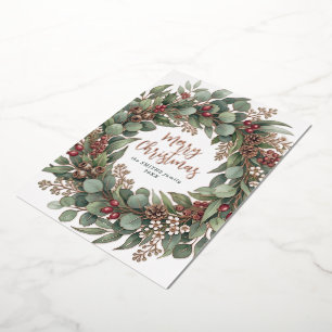 Merry Christmas Eucalyptus Botanical Christmas