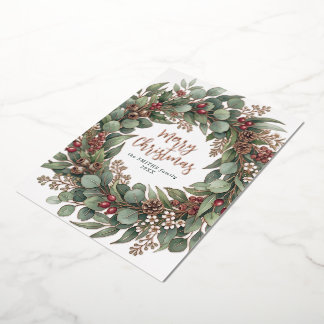 Merry Christmas Eucalyptus Botanical Christmas