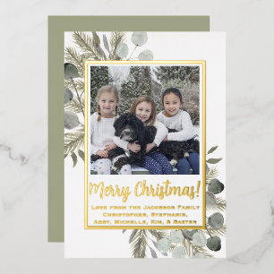 Merry Christmas! Eucalyptus & Pine Sage & Gold