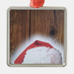 Merry Christmas Eve, Hat of Santa Metal Tree Decoration