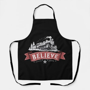 Merry Christmas Express North Pole Xmas Santa Apron