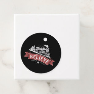 Merry Christmas Express North Pole Xmas Santa Favour Tags
