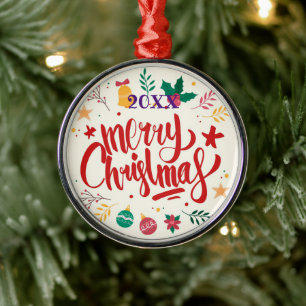 Merry Christmas Family and First Metal Tree Decoration