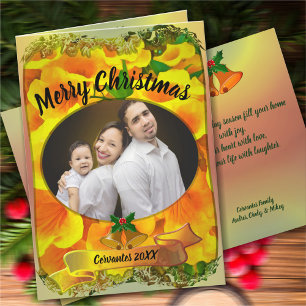 Merry Christmas Family Copa de Oro Holiday Card