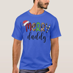 Merry Christmas Family Daddy Xmas Plaid Pyjamas Ma T-Shirt