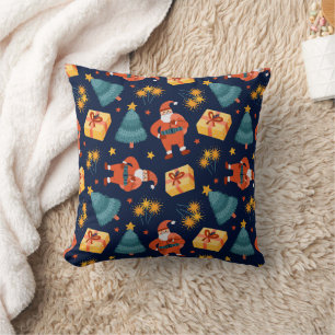 Merry Christmas family Gathering Set on Warm Cushion