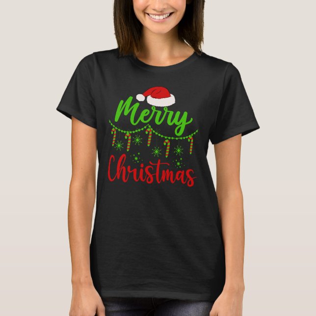 Merry Christmas, Family Matching Christmas T-Shirt (Front)