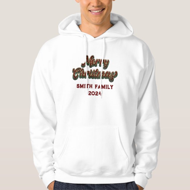 Merry Christmas - Family Matching Hoodie (Front)