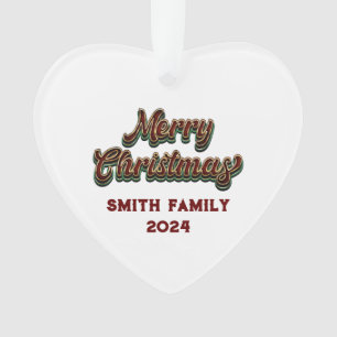 Merry Christmas - Family Matching Ornament