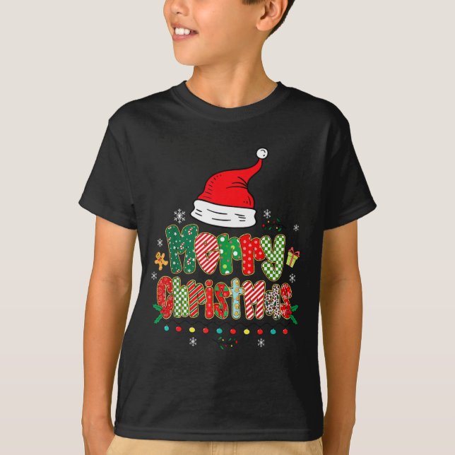 Merry Christmas Family Matching Outfit Xmas Squad  T-Shirt (Front)