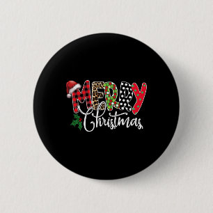 Merry Christmas Family Matching Outfits Xmas Men W 6 Cm Round Badge
