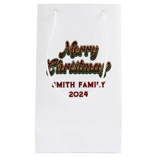 Merry Christmas - Family Matching Small Gift Bag