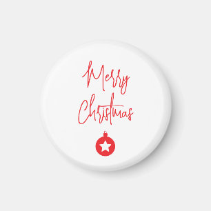 Merry Christmas Family New Year Message Magnet