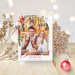 Merry Christmas Family Photo Arch Christmas Card<br><div class="desc">Lovely arched-themed photo Christmas card. Easy to personalize with your details. Please get in touch with me via chat if you have questions about the artwork or need customization. PLEASE NOTE: For assistance on orders,  shipping,  product information,  etc.,  contact Zazzle Customer Care directly https://help.zazzle.com/hc/en-us/articles/221463567-How-Do-I-Contact-Zazzle-Customer-Support-.</div>