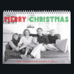 Merry Christmas Family Photo Calendar<br><div class="desc">Celebrate the joy of the season with our Merry Christmas Family Photo Calendar! Add your cherished family photos and relive special moments all year long. A beautiful photo keepsake and perfect holiday gift filled with love,  warmth,  and festive spirit!

 Photography © Storytree Studios,  Stanford,  CA</div>