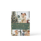 Merry Christmas Family Photo Collag Modern Holiday