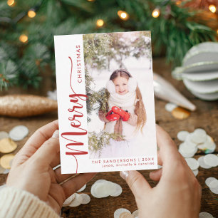 Merry Christmas Family Photo Holiday Card