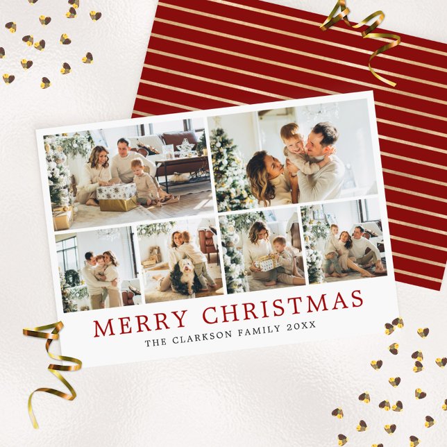 Merry Christmas Family Photo Holiday Card (Creator Uploaded)
