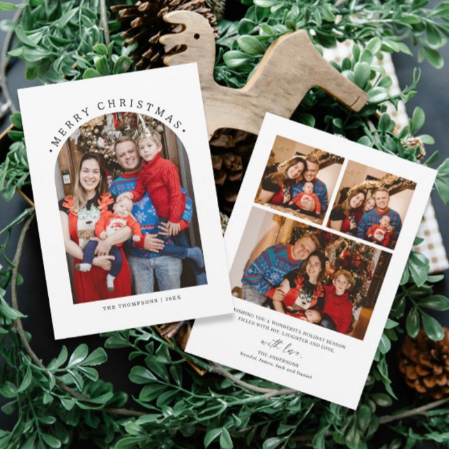 Merry Christmas Family Photo Holiday Card (Creator Uploaded)
