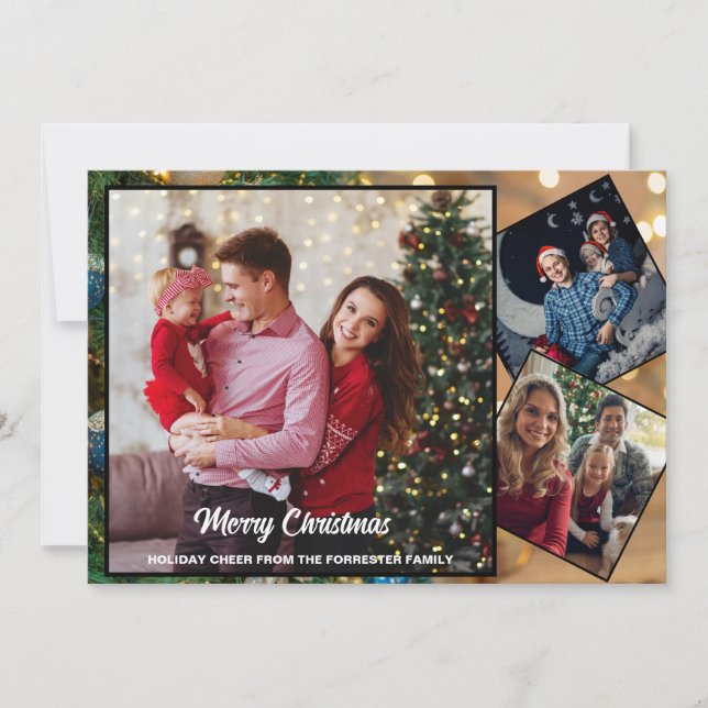  Merry Christmas family Photo   Holiday Card (Front)