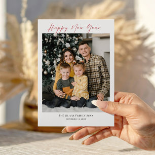 Merry Christmas Family Photo Holiday Card Template