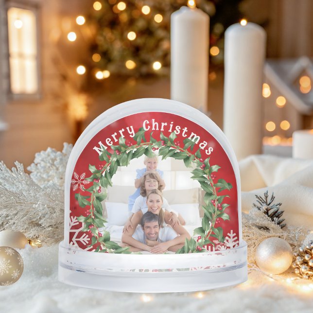 Merry Christmas Family photo  Snowglobe (Creator Uploaded)
