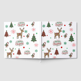 Merry Christmas Family Reunion Memory Guest Book