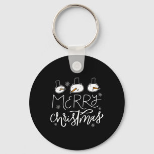 Merry Christmas Family Snowman Christmas Men Xmas  Key Ring