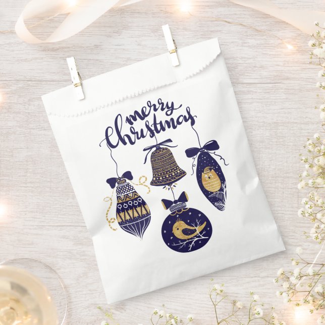 Merry Christmas Favour Bags (Clipped)
