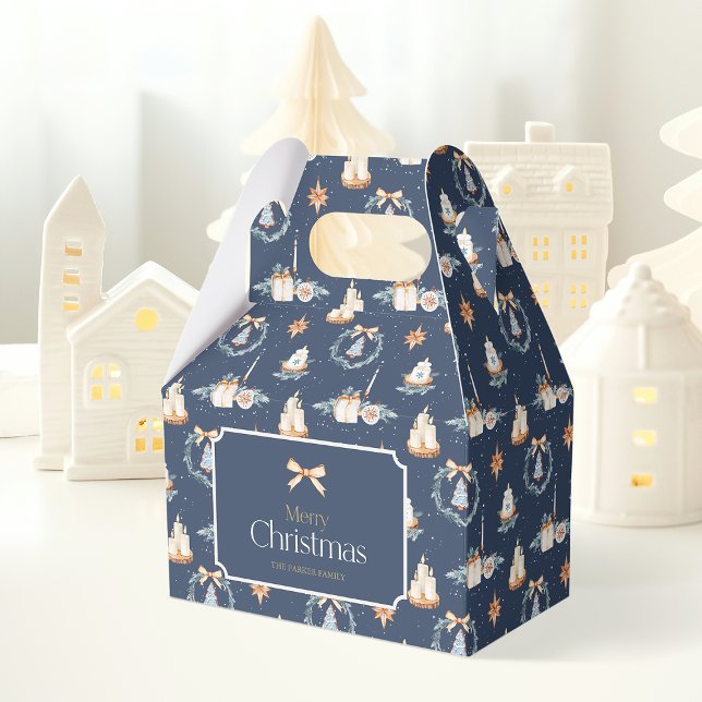  Merry Christmas Favour Box with Gold Bow (Creator Uploaded)