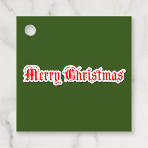 Merry Christmas Favour Tags
